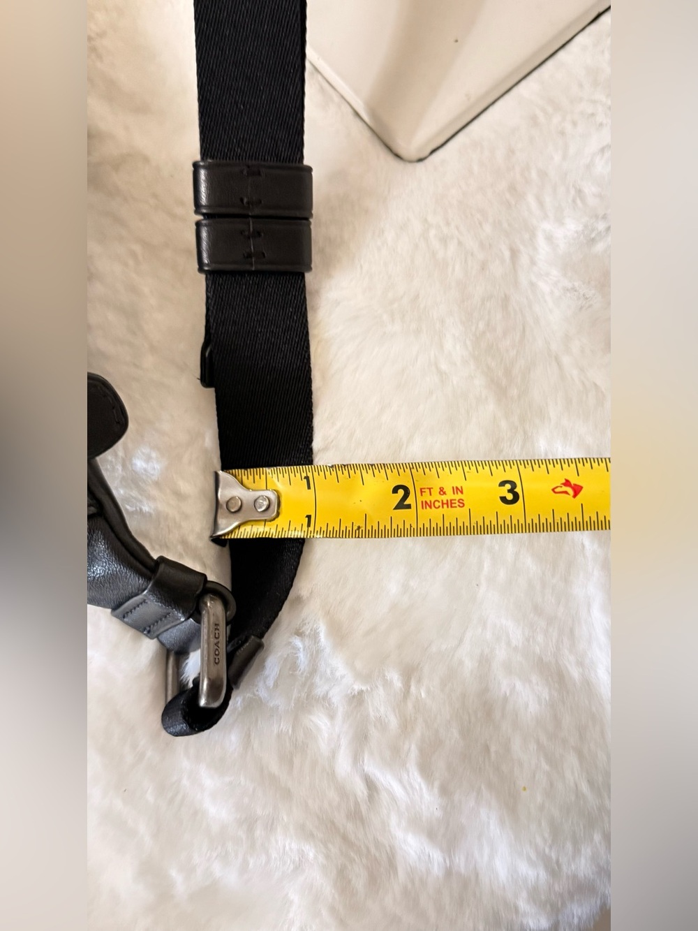 Coach Men’s Black Signature C Pattern Belt Bag - Picture 11 of 13